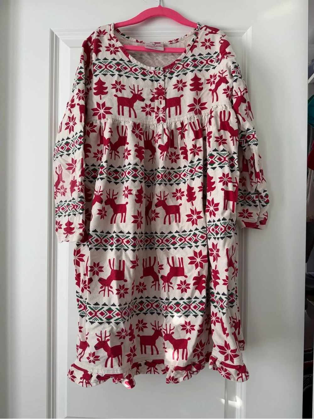 Hanna Andersson Dear Deer Nightgown - 130/8